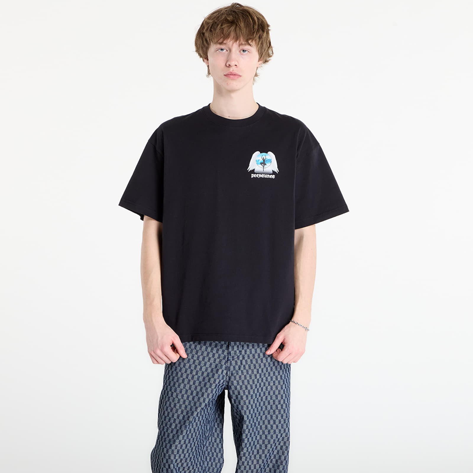 T-shirt PLEASURES Angel Place T-Shirt Black