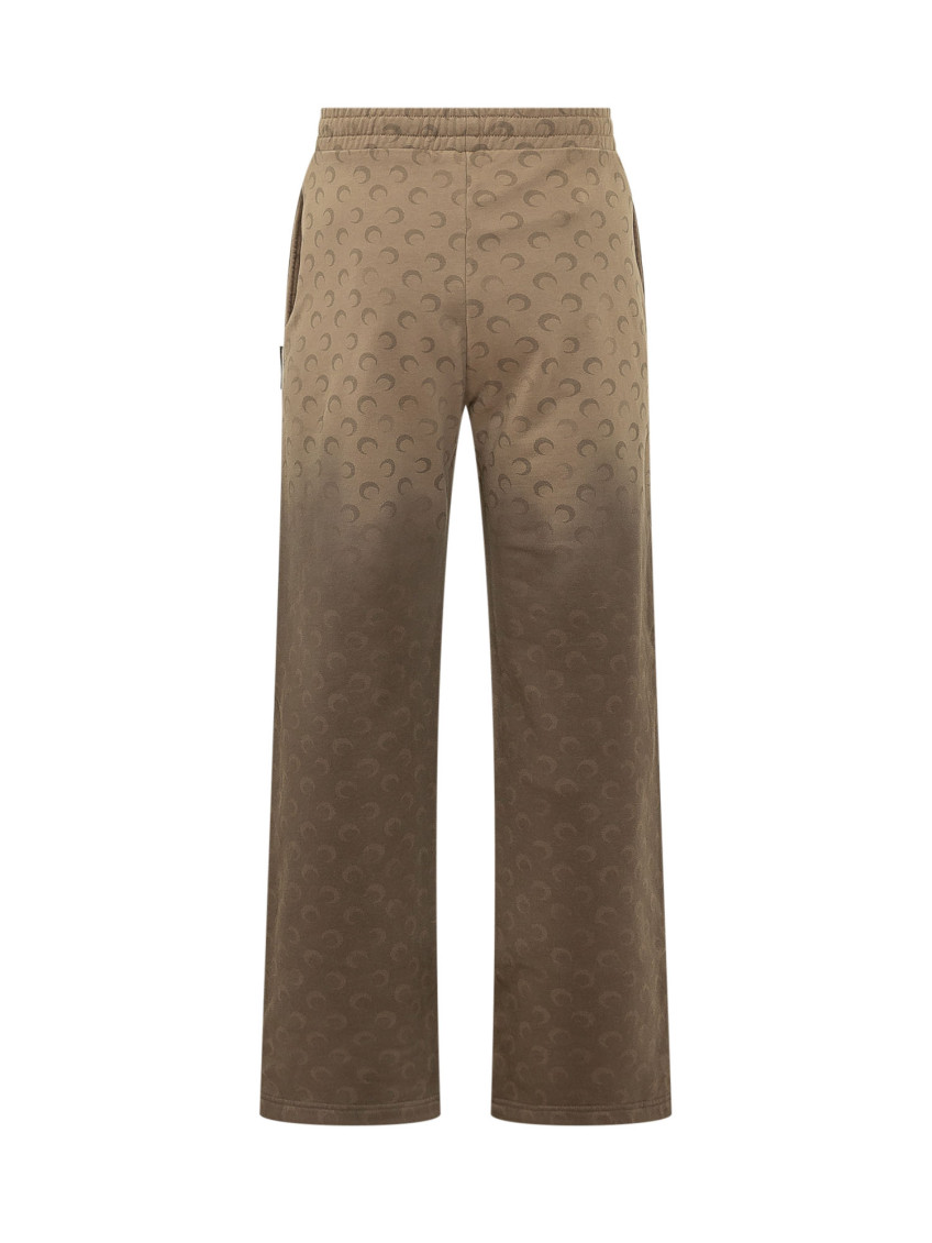 Brown Relaxed Drawstring Pants