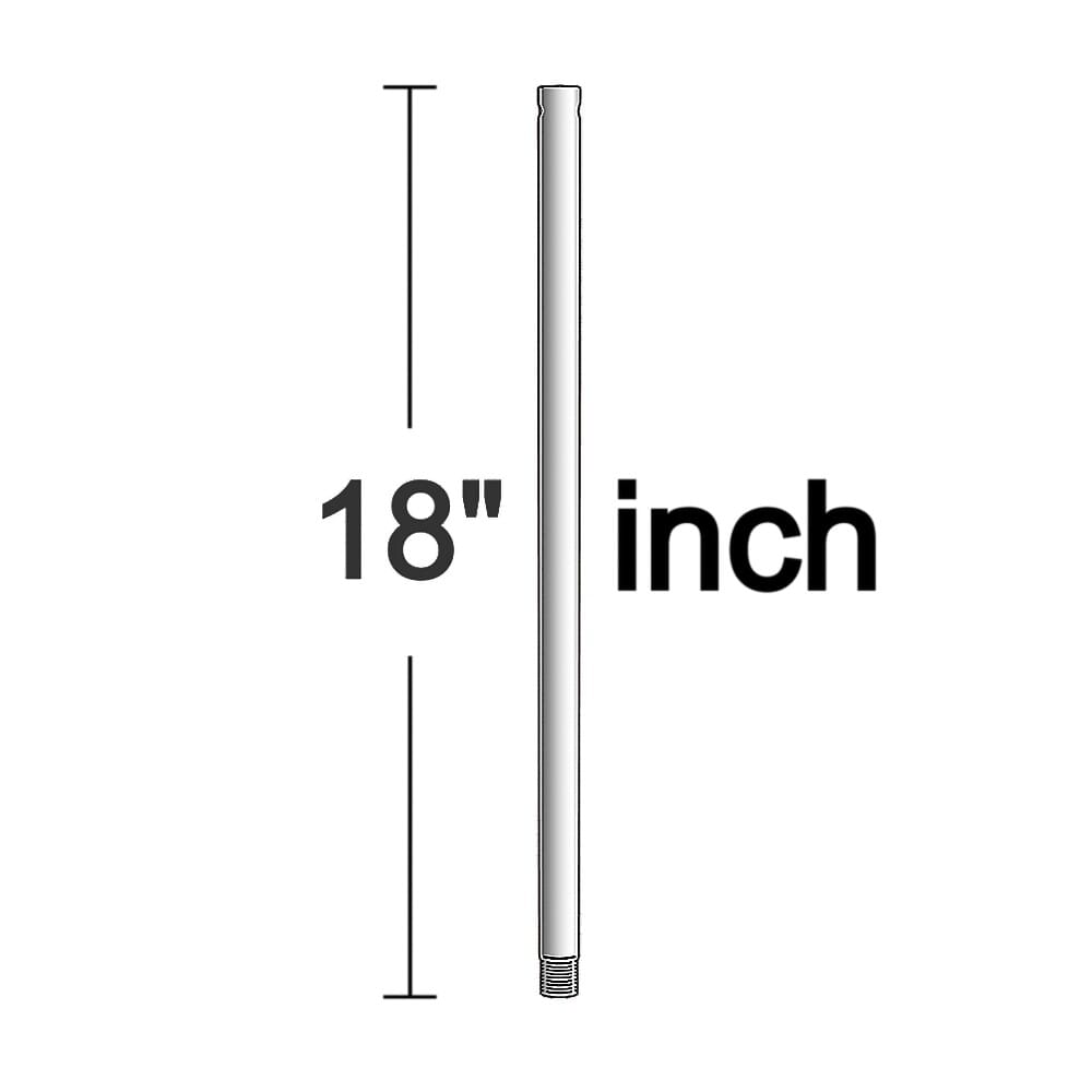 Visual Comfort Fan 18" Downrod in Brushed Stee