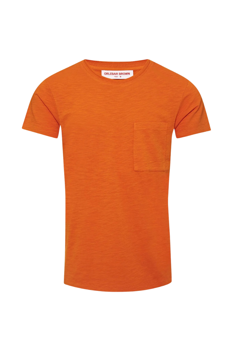 Organic Cotton Slub T-Shirt — Orange
