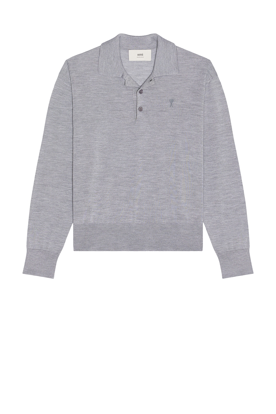 AMI Paris Polo in Grey - Grey.  XL/1X also in L