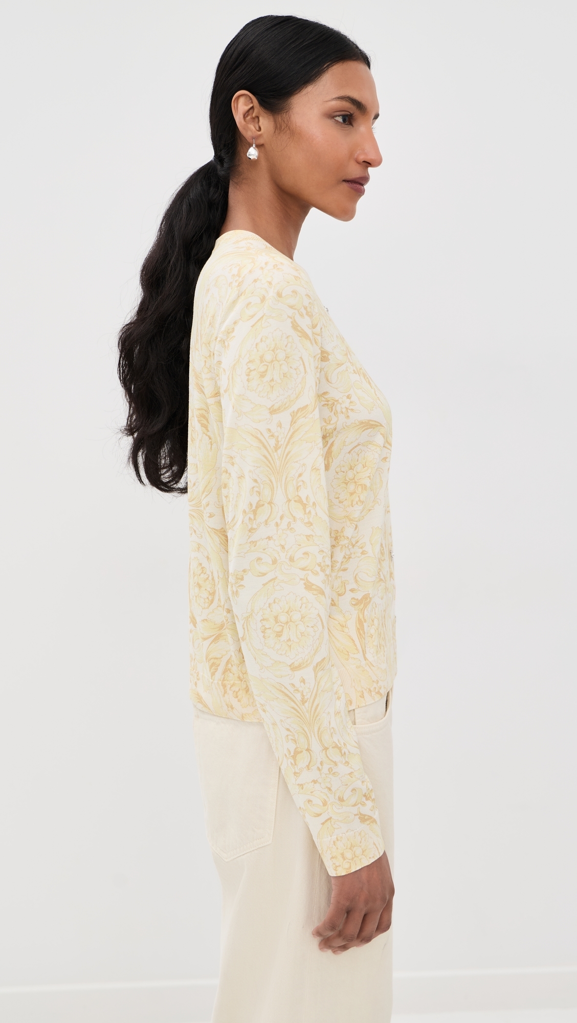 Knit Sweater Washed Out Gold