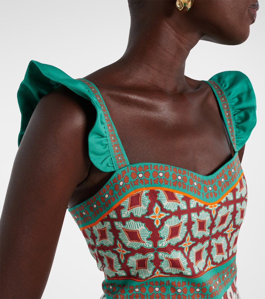 Mini Gingerbread printed minidress