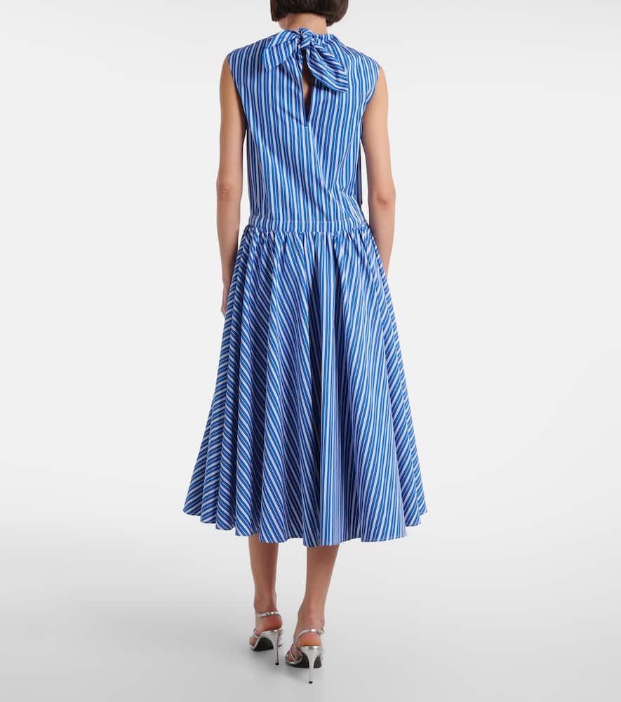 Striped cotton shirt dress