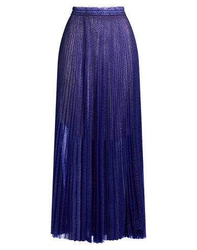 Forte_forte Woman Maxi skirt Blue Size 0 Polyester, Metallic Polyester