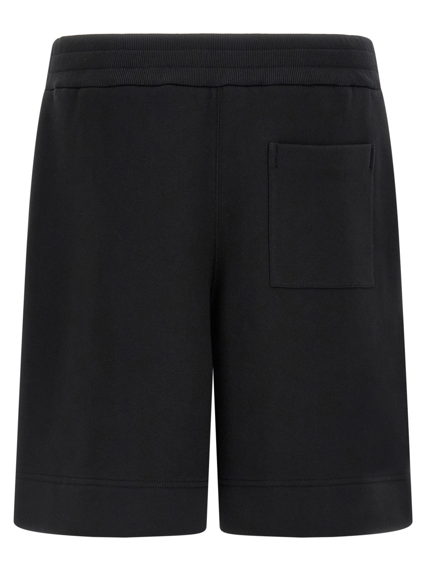 Embroidered Logo Bermuda Shorts Bermuda And Short Black