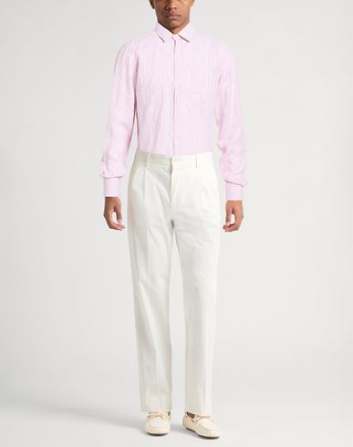 Man Shirt Pink Size 36 Linen