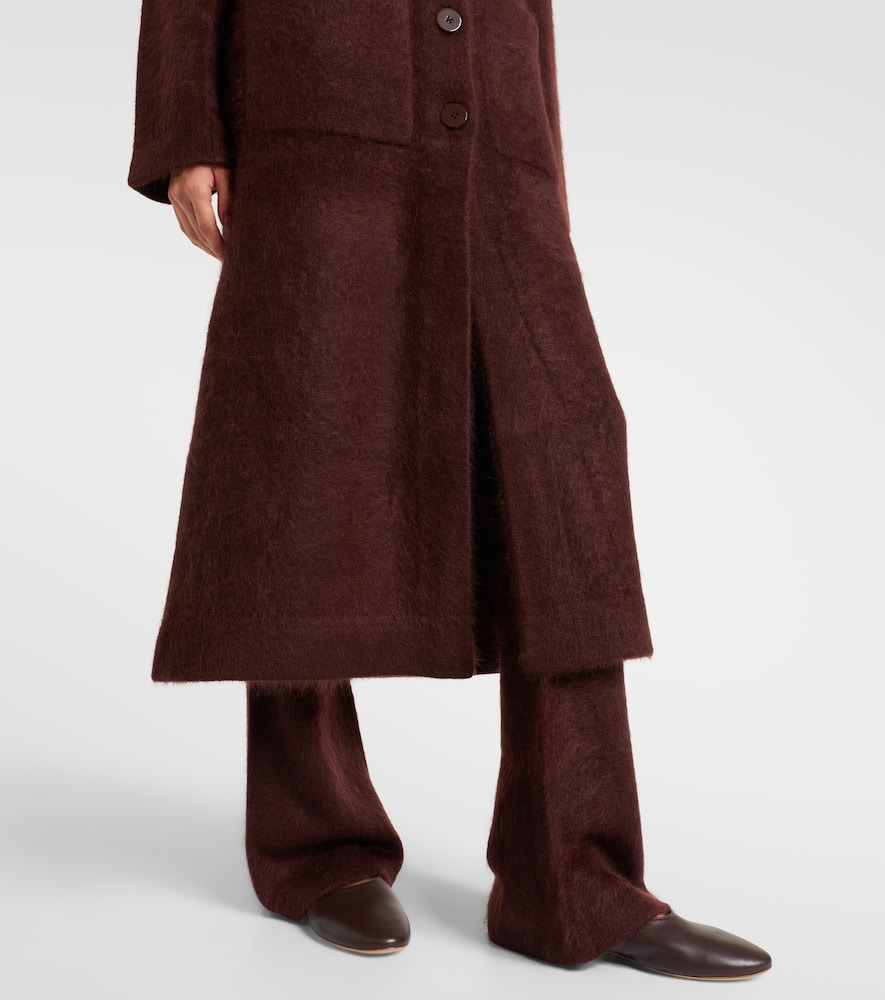 Fluffy Statement wool-blend coat