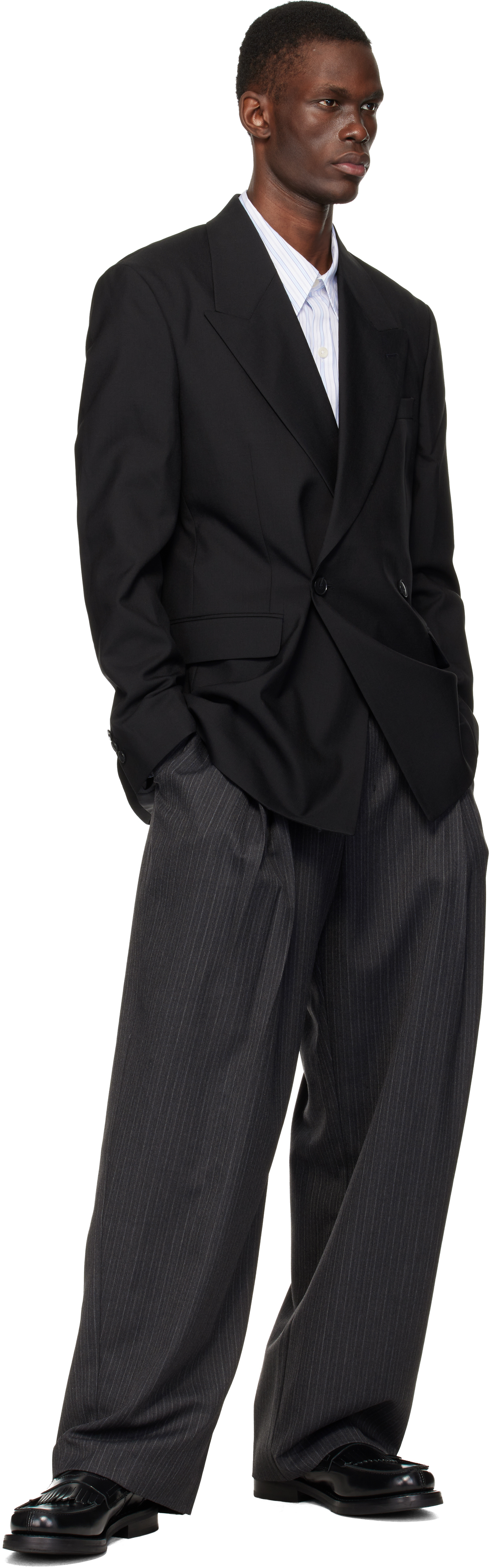 Black Double Breasted Blazer