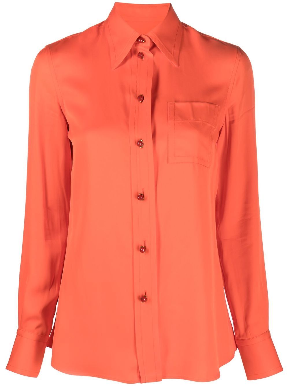 Chest pocket shirt - Orange