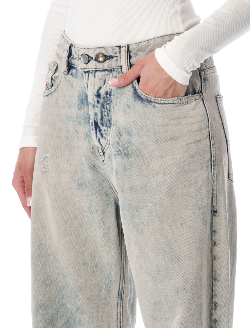 Light Blue Loose Mid Rise Jeans