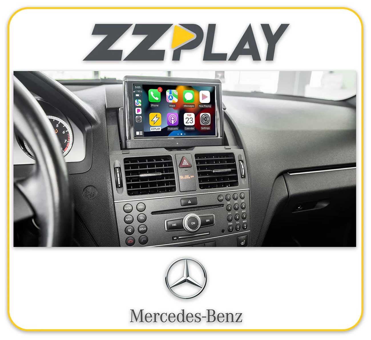Wireless CarPlay/Android Auto Interface for Mercedes-Benz Vehicles (2010-2017)