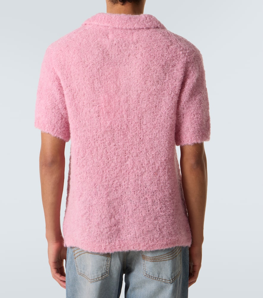 Alpaca-blend polo sweater