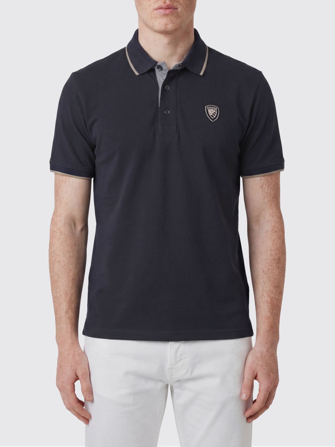 Polo Shirt Men color Blue