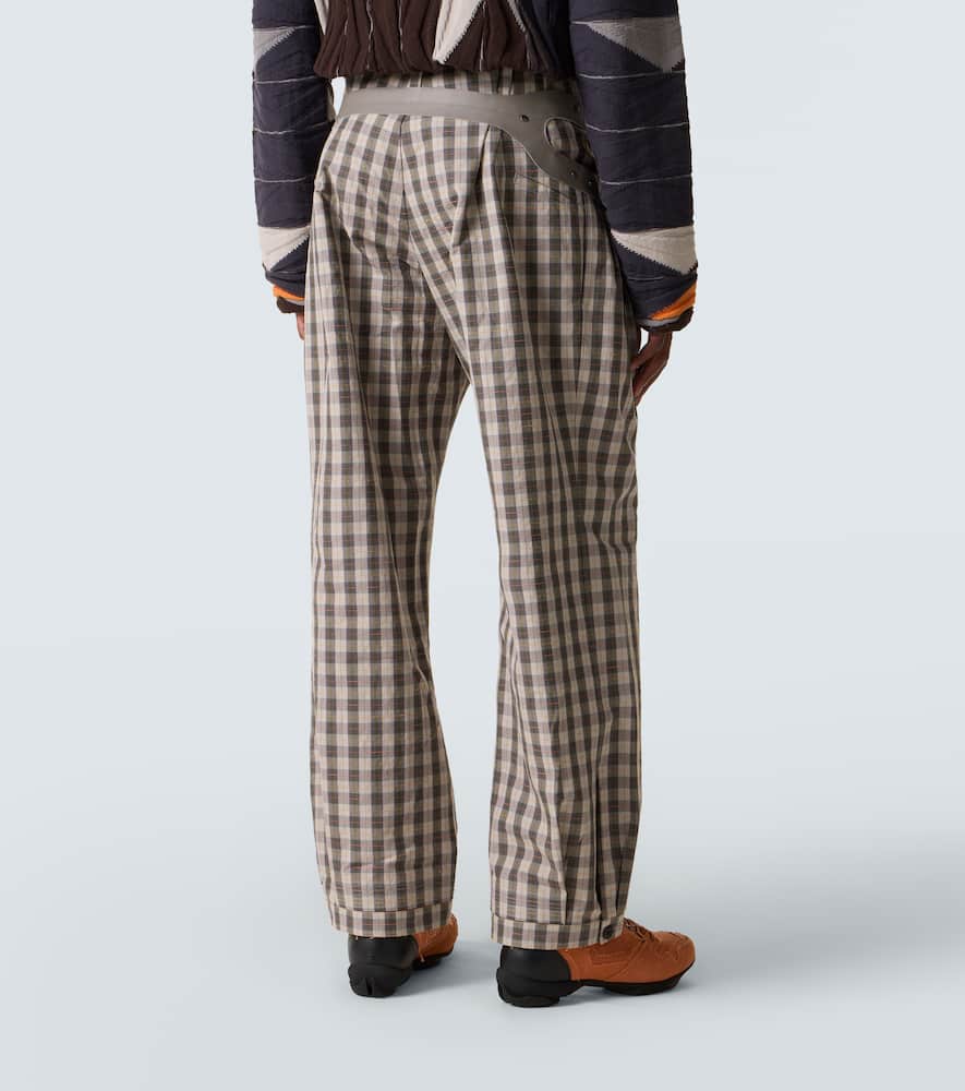 Fitz cotton-blend wide-leg pants