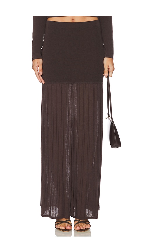 4th & Reckless Nancy Knit Maxi Skirt in Blue. -  S also in L