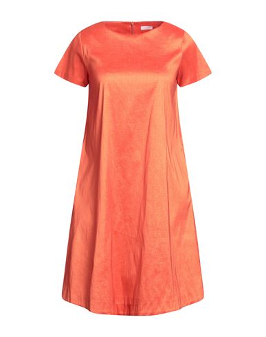 Rossopuro Woman Mini dress Orange Size XL Polyester, Nylon, Elastane