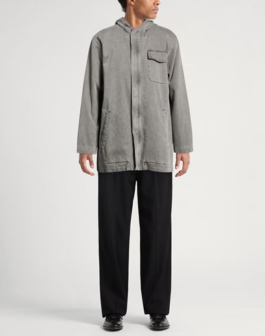 Man Denim outerwear Grey Size L Cotton