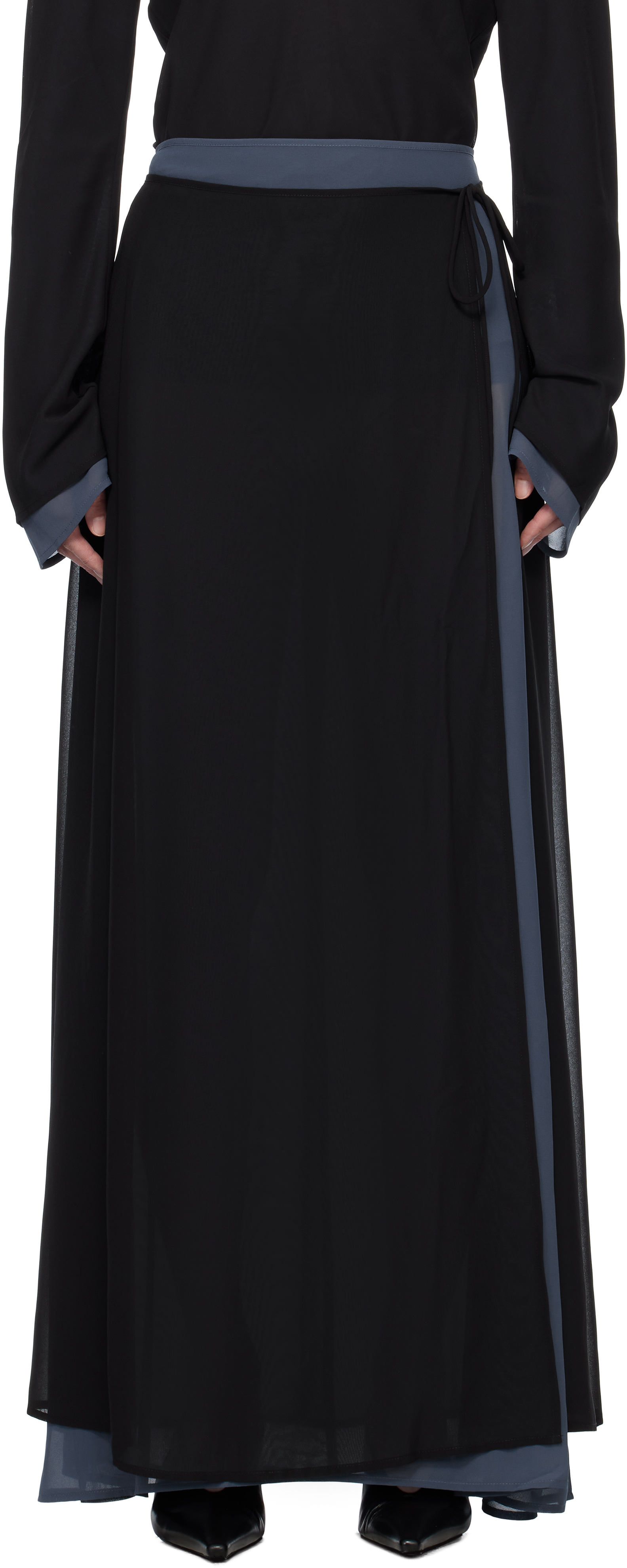 Holzweiler Black & Blue Leika Maxi Skirt