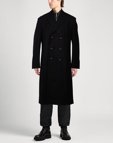 Man Coat Black Size 38 Wool, Cashmere