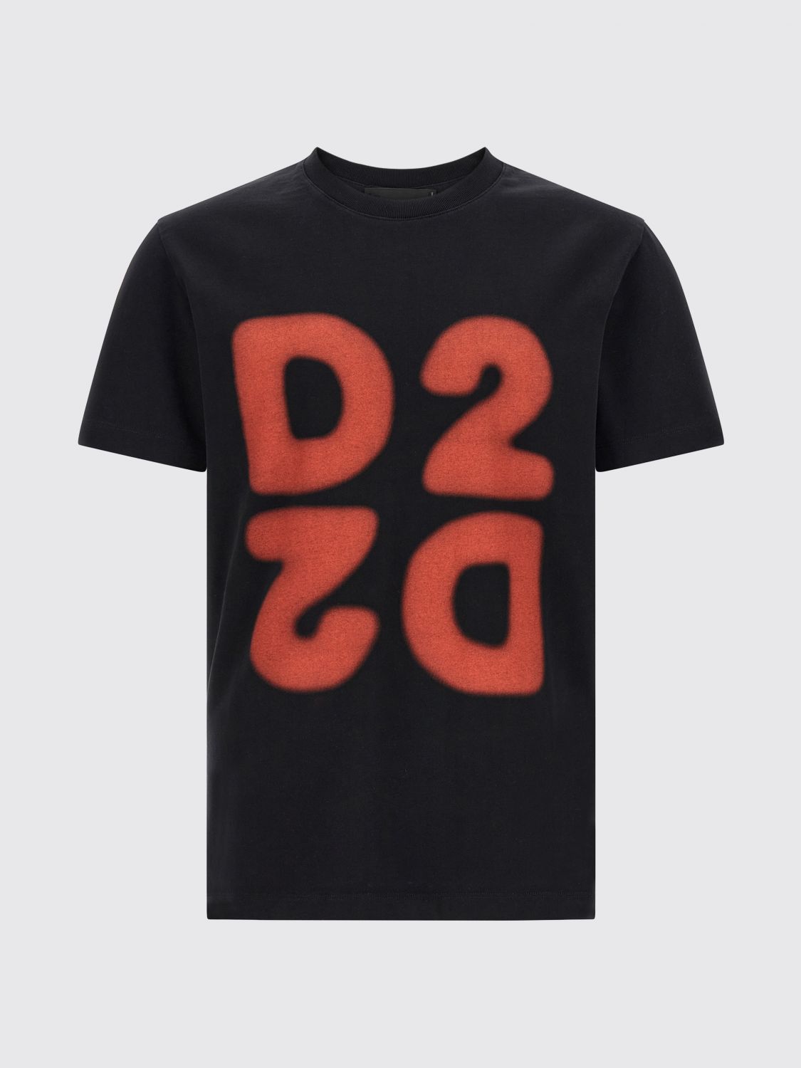 Slim Fit Cotton T-Shirt with Front Logo Print