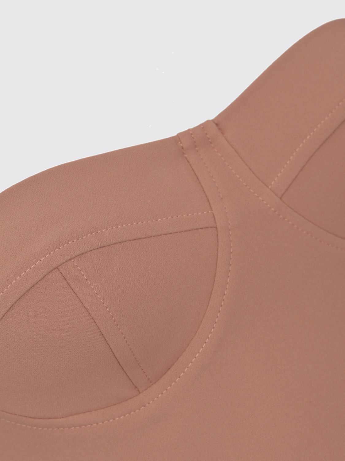 Stretch Jersey Bustier Top with Sweetheart Neckline