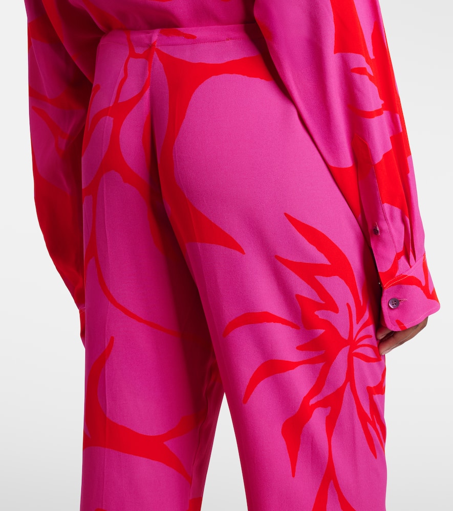 Floral straight pants