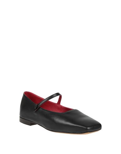 Square Toe Mary Jane Woman Ballet flats Black Size 11 Leather