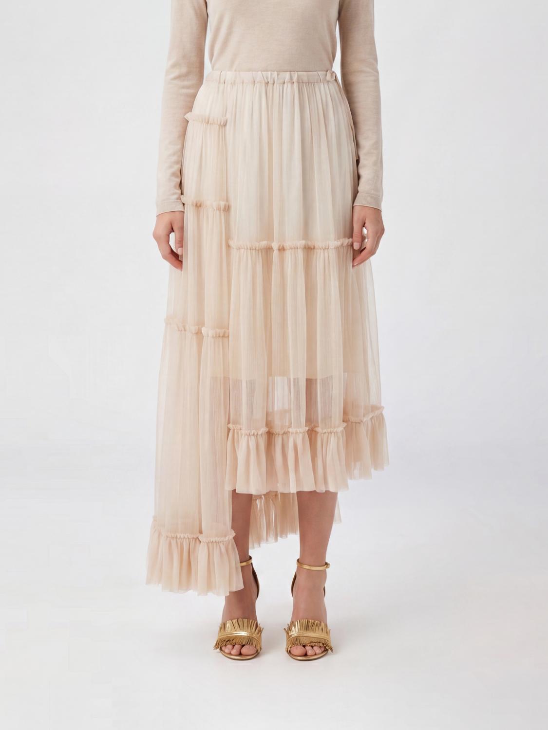 Skirt Woman color Beige