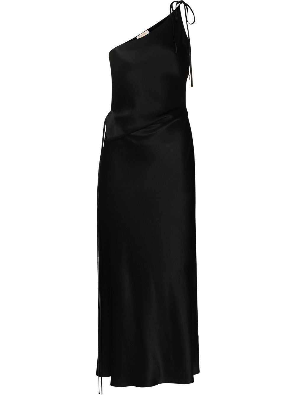 Asymmetric one-shoulder dress - Black