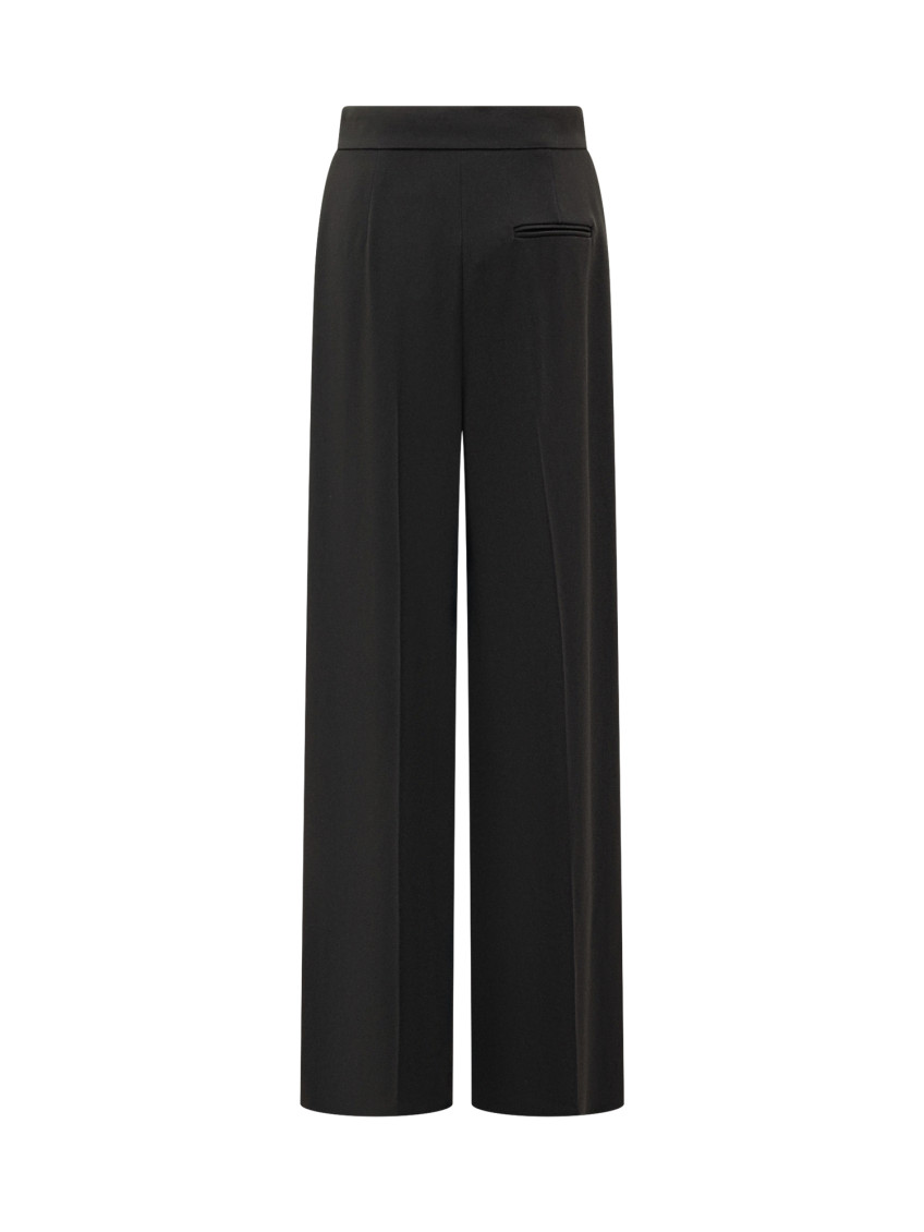 Black Tailored Pleated Pants