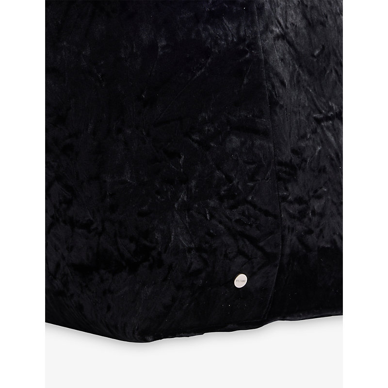 Womens Small Crushed Velvet Bucket Bag