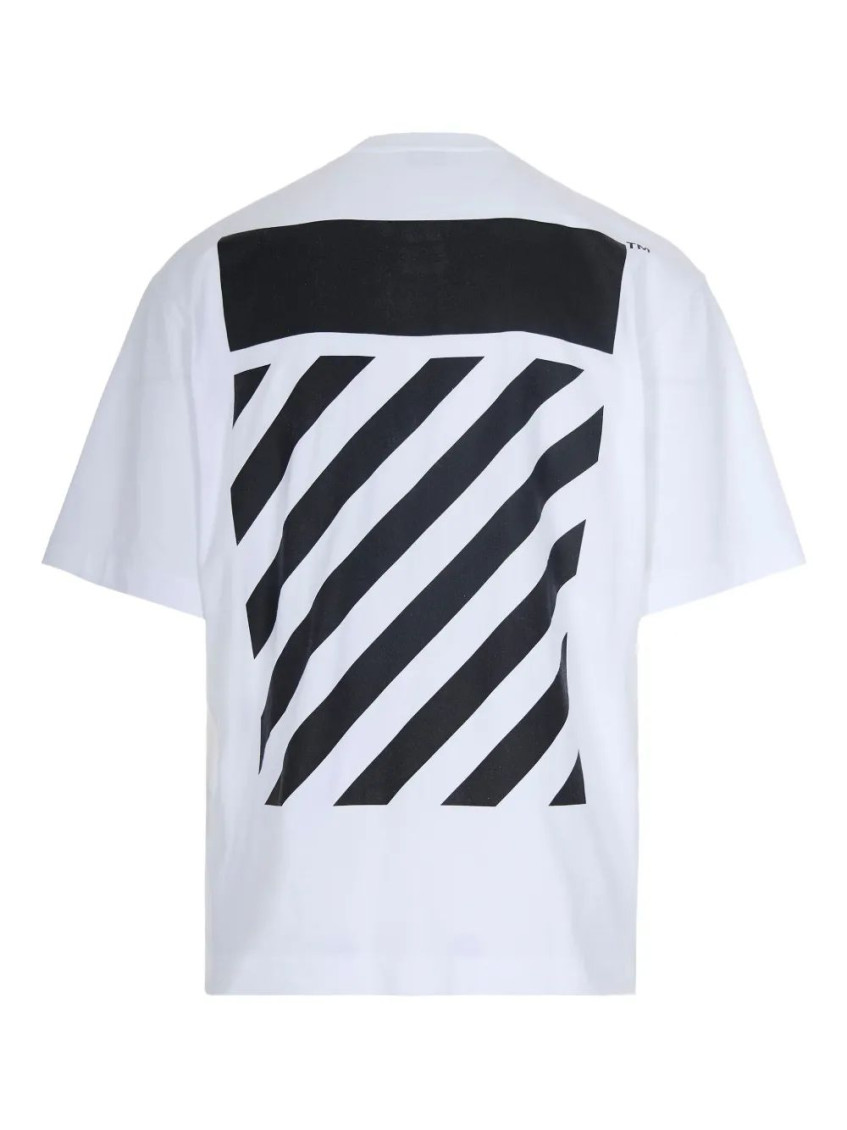 White T-Shirt With Scottish Logo Patch