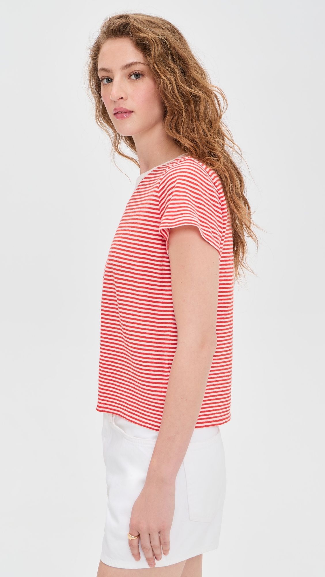 Classic Tee Bright Poppy/Cream