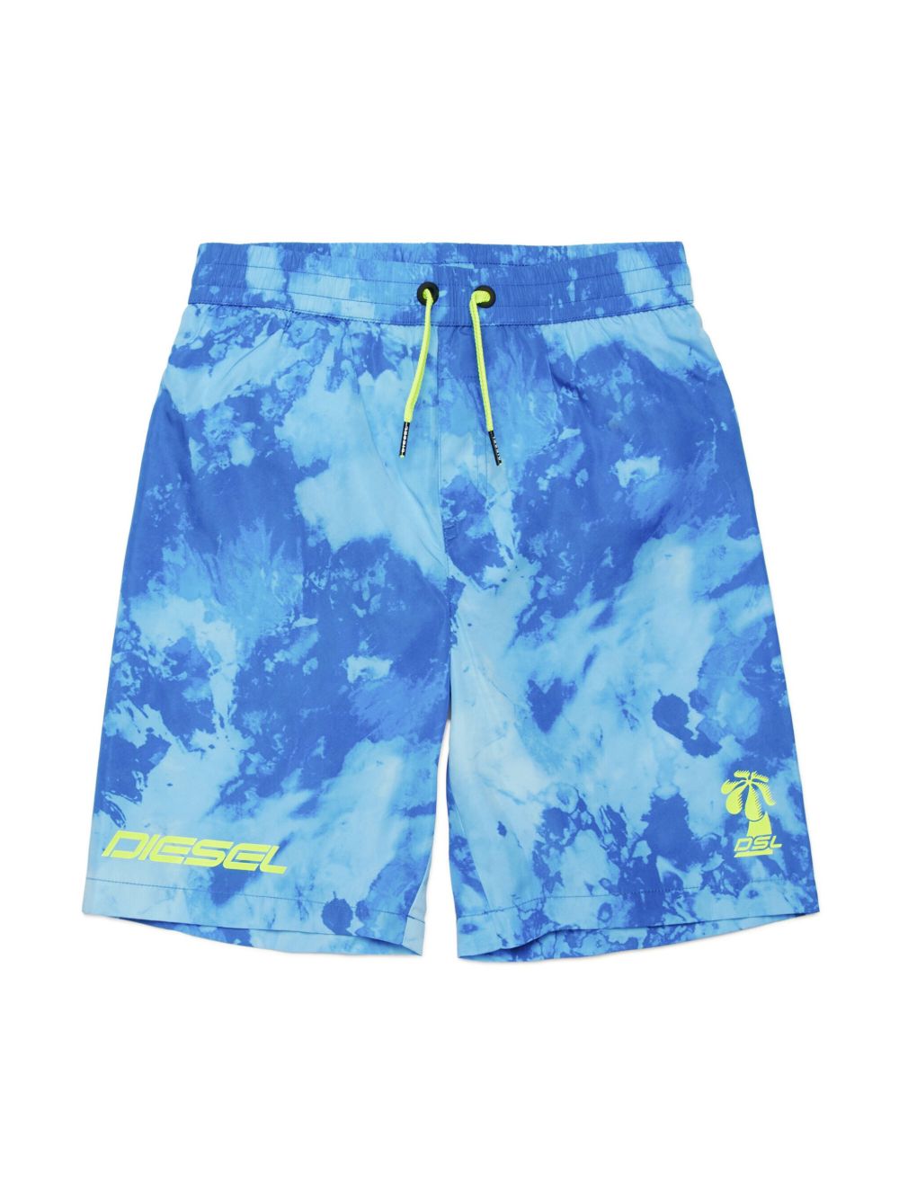 Logo-print swim shorts - Blue
