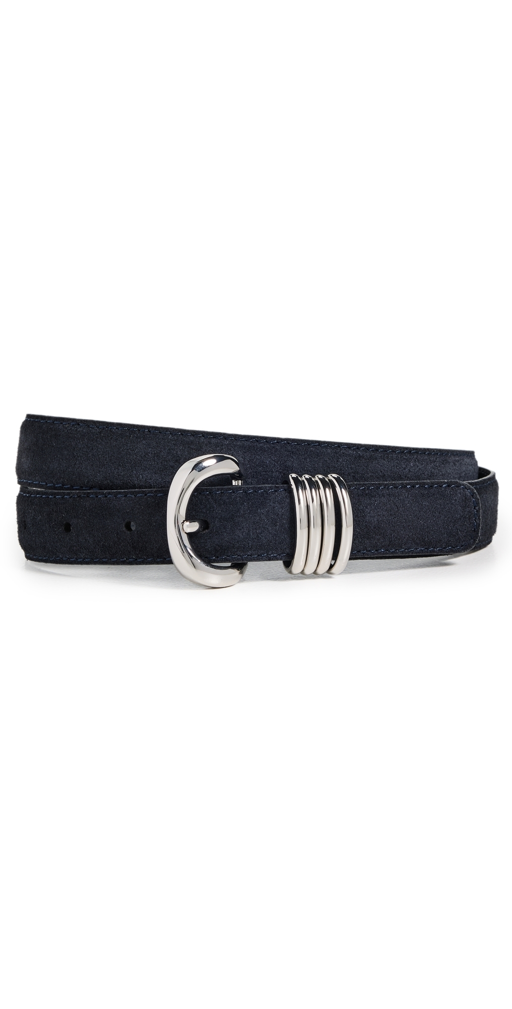 Metal Keeper Belt in Suede Juniper Berry Suede