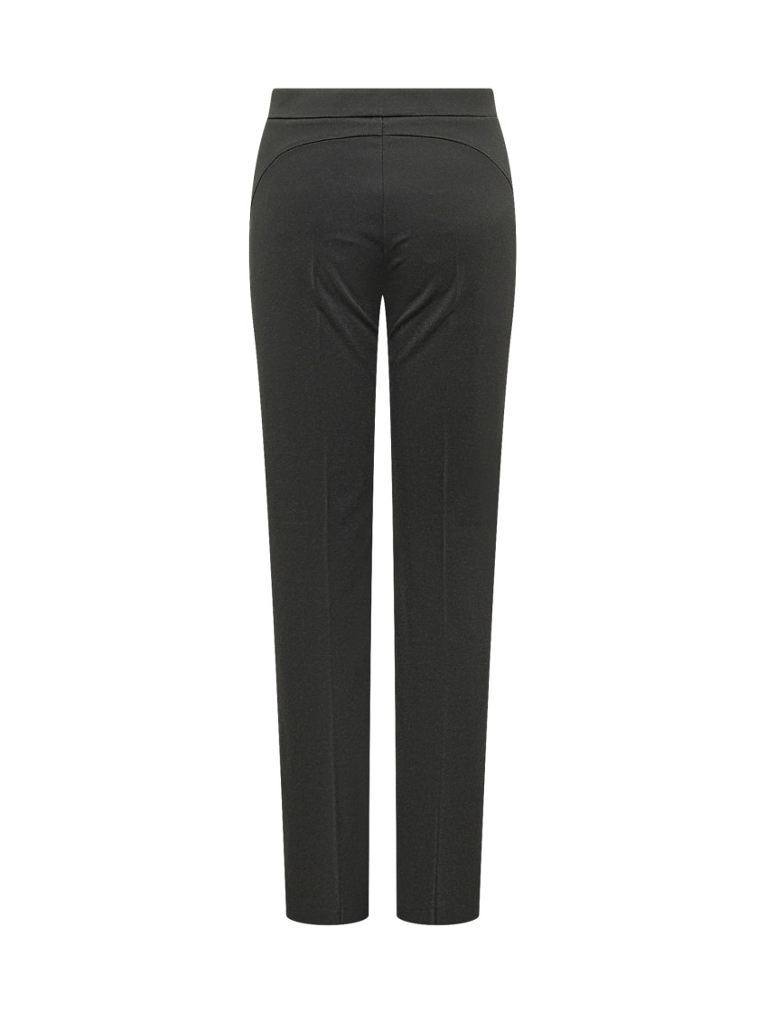 Black Straight Flat Front Pants
