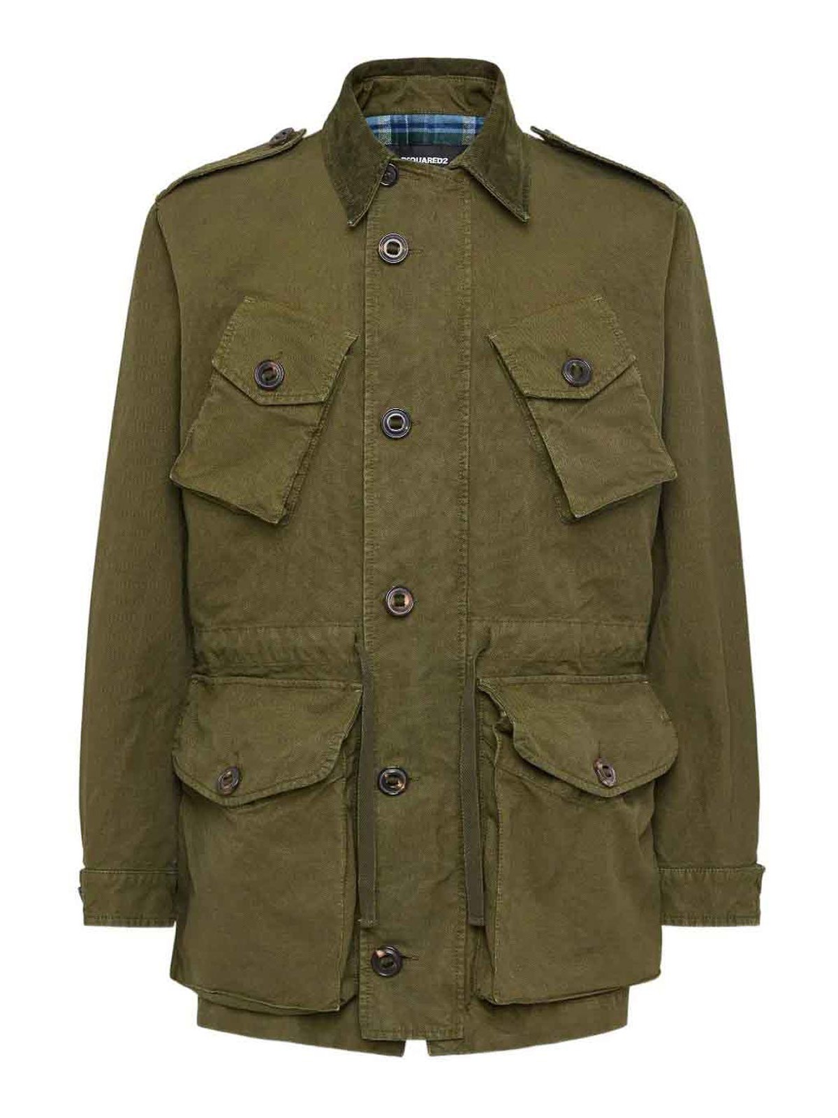 Dsquared2 - utility jacket with epaulettes and pocket