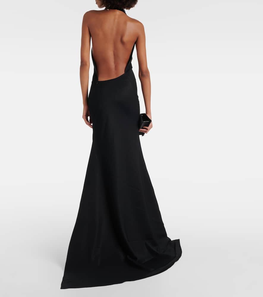 Desires draped embellished gown