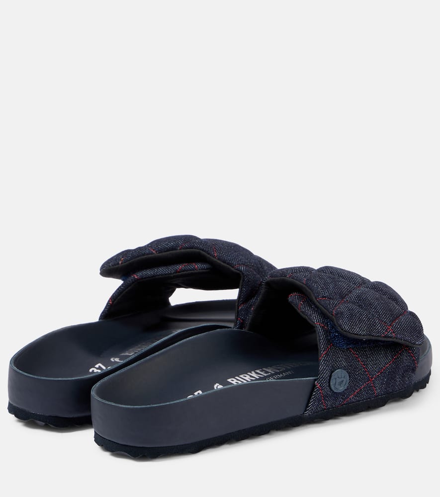 Sylt quilted denim slides