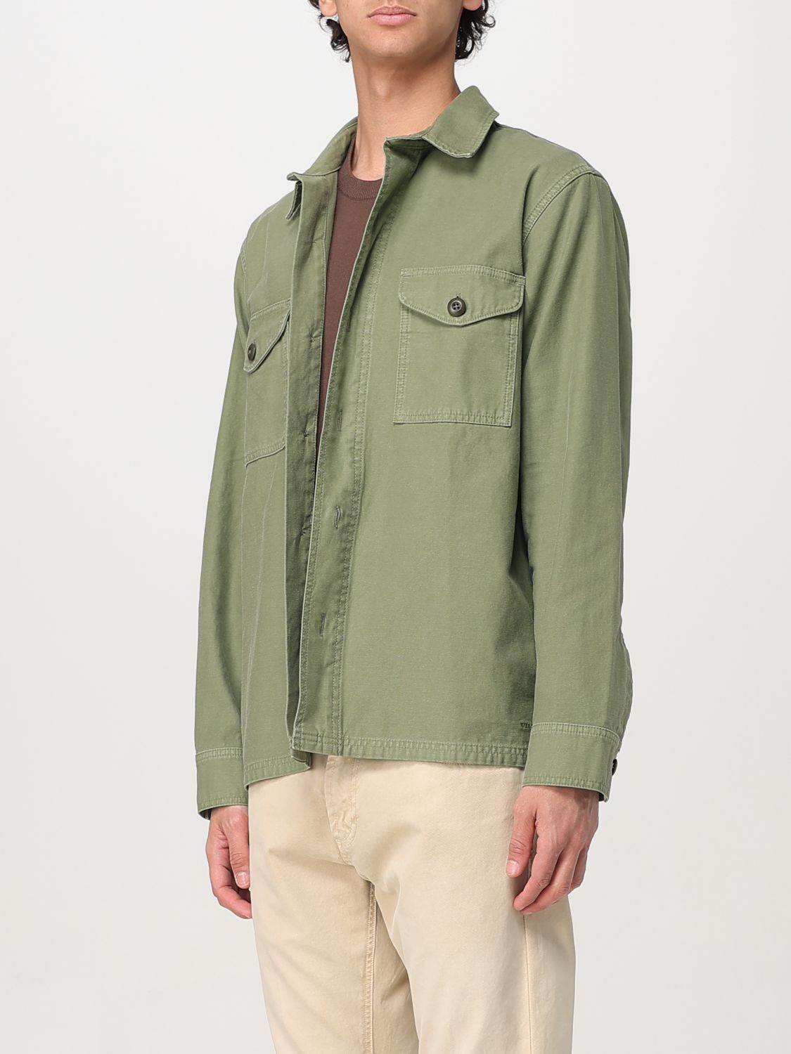 -Overshirt In Cotone-Uomo