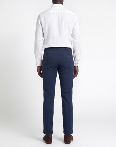 Man Pants Navy Size 30 Cotton, Elastane
