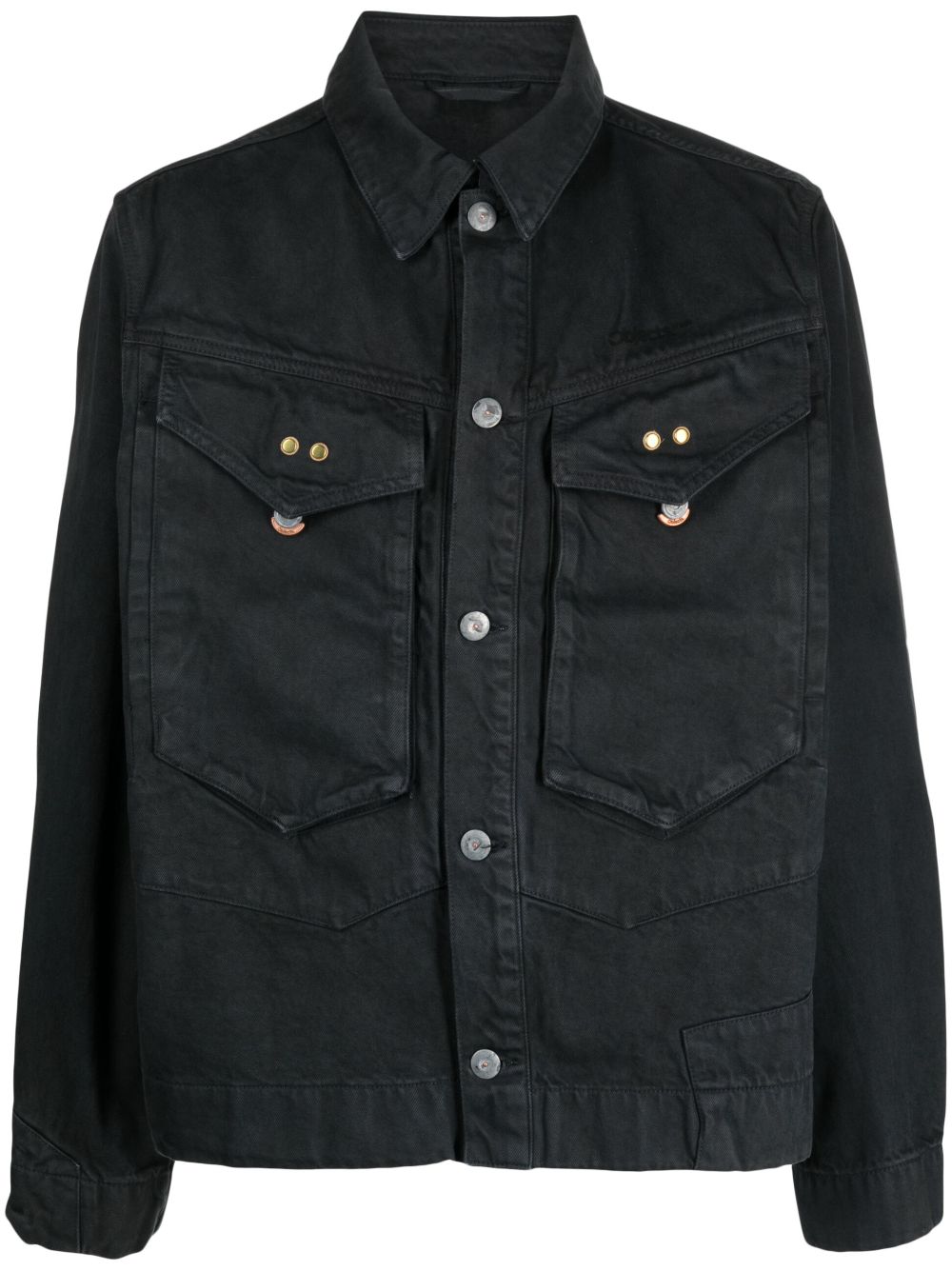 Button-up cotton jacket - Grey