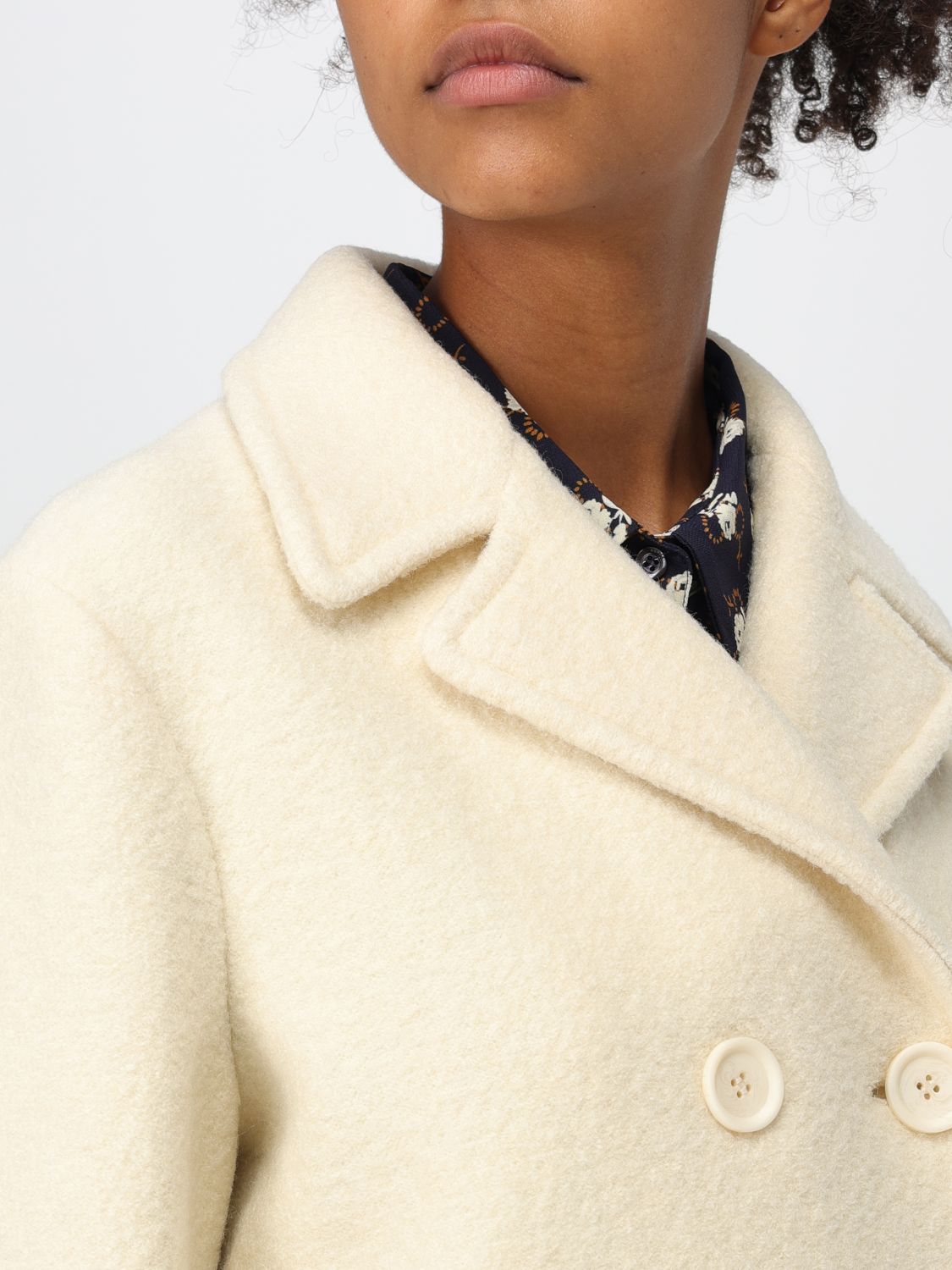Bouclé jacket - White