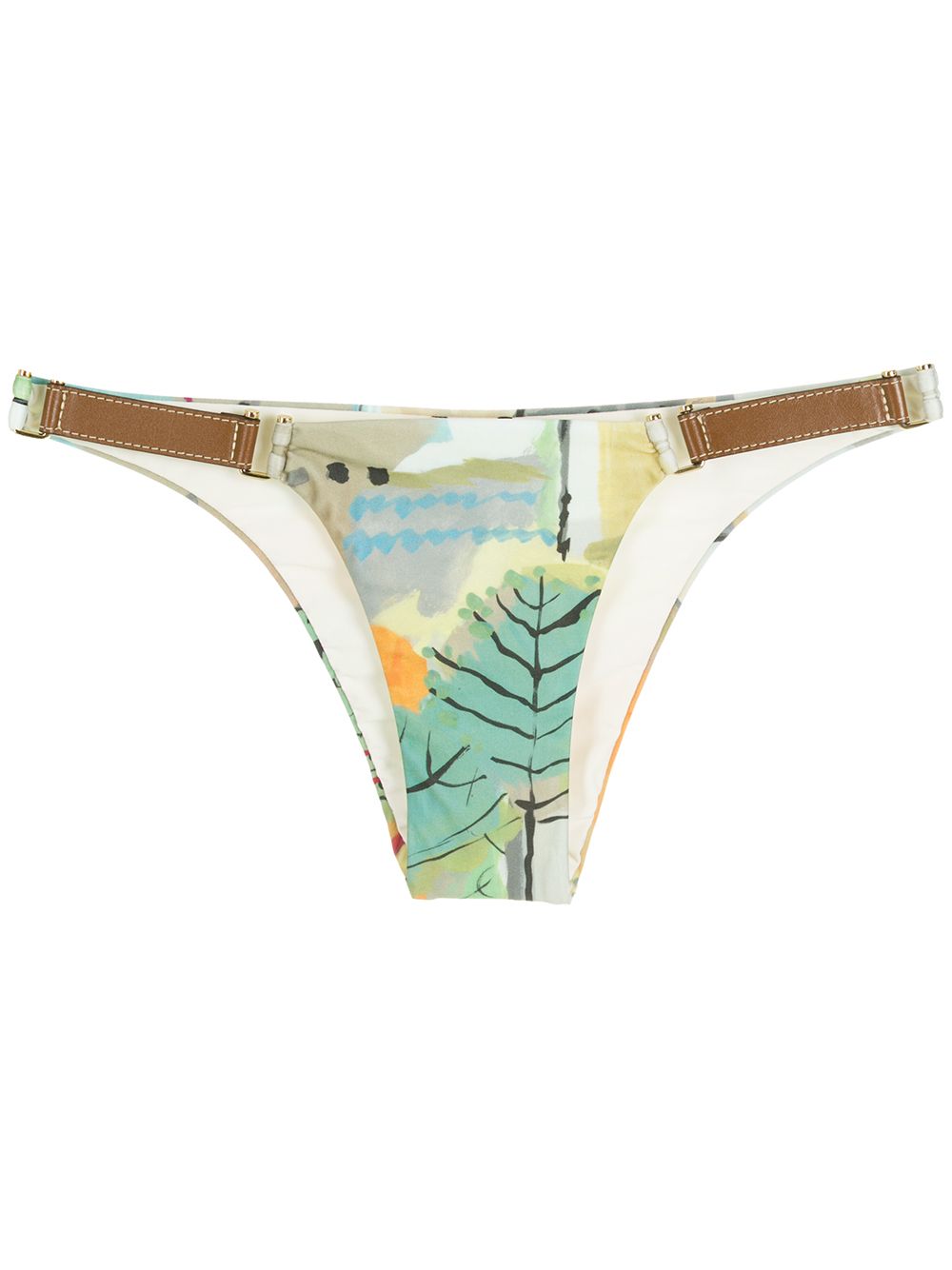 Caraiva side strap bikini bottoms - Neutrals