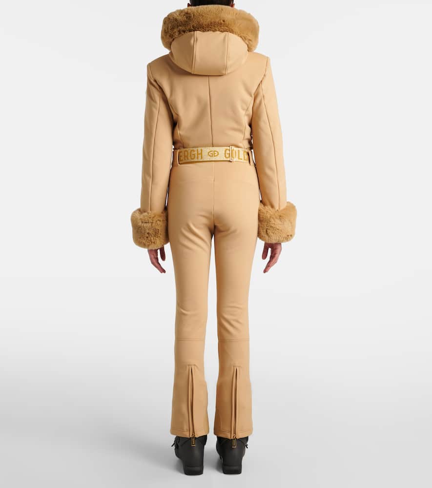Vita faux fur-trimmed down ski jumpsuit