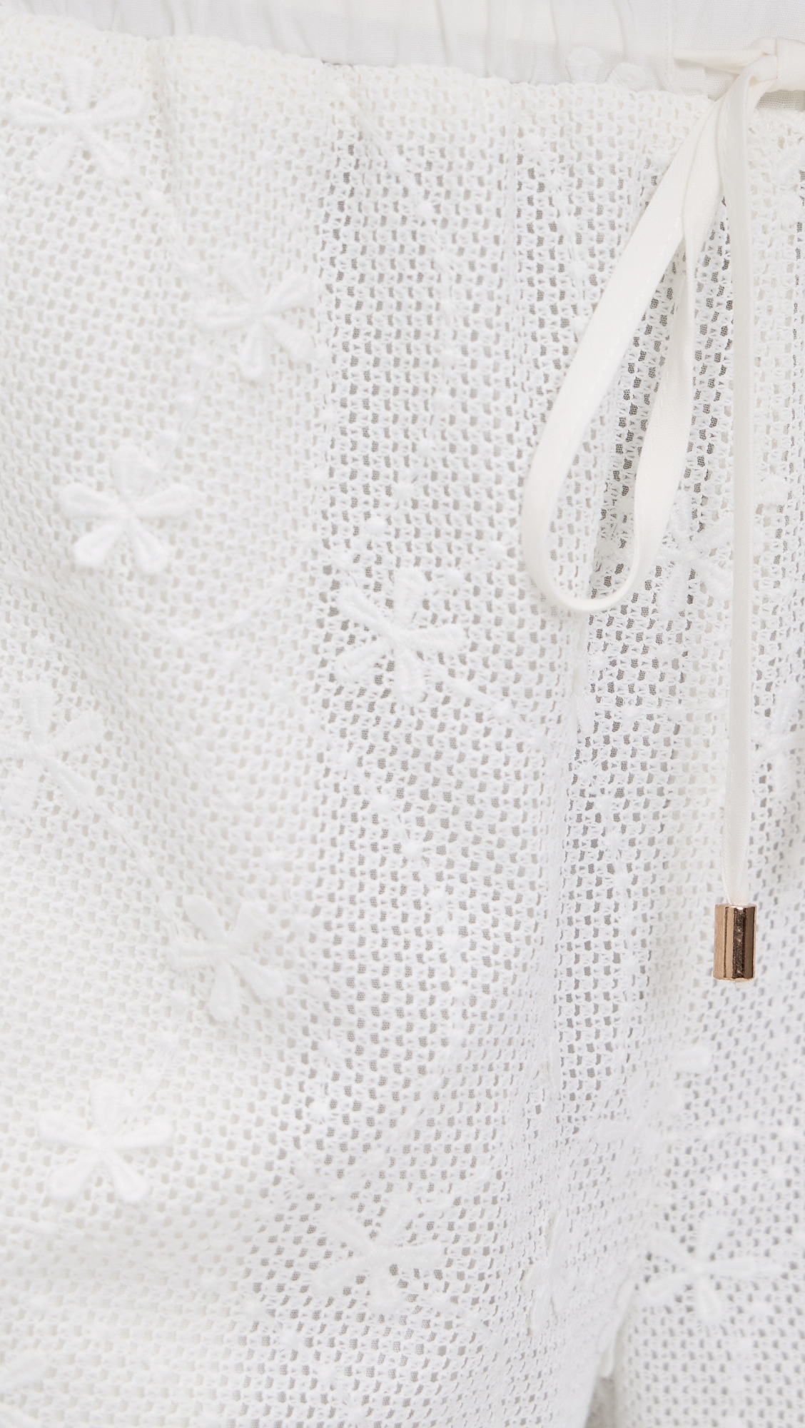 Sundara Drawstring Lace Shorts White