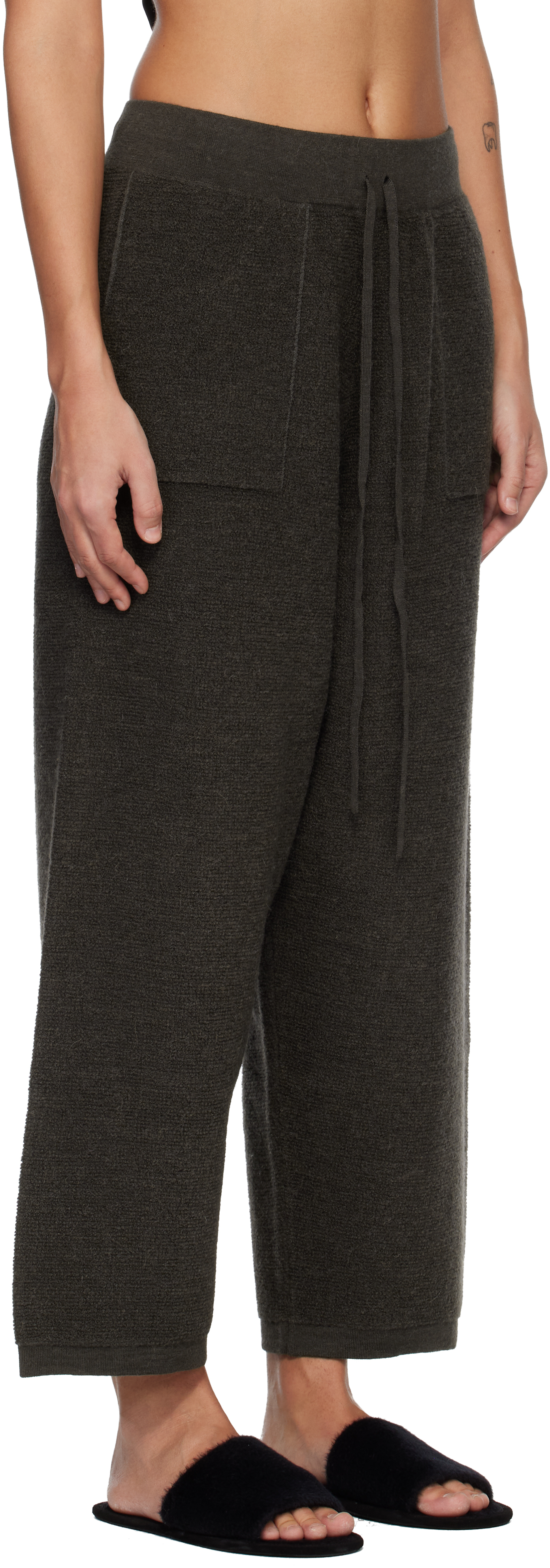 Gray Fine Terry Lounge Pants
