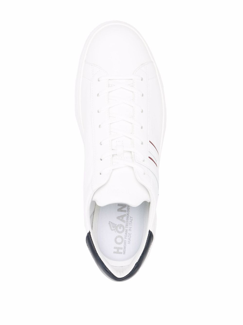 White H580 Leather Sneakers