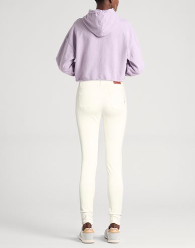Woman Jeans Cream Size 25 Cotton, Polyester, Elastane